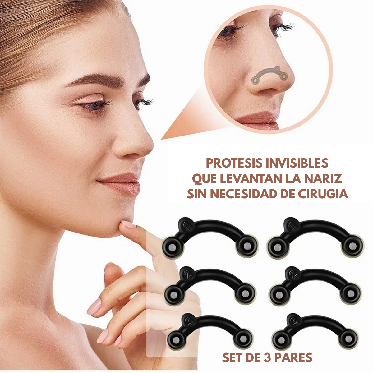 Nose Lifters – Kit Invisible de Levantamiento Nasal