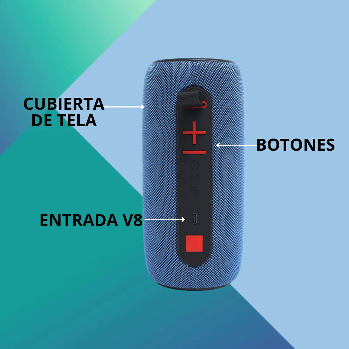 Parlante Portátil LED