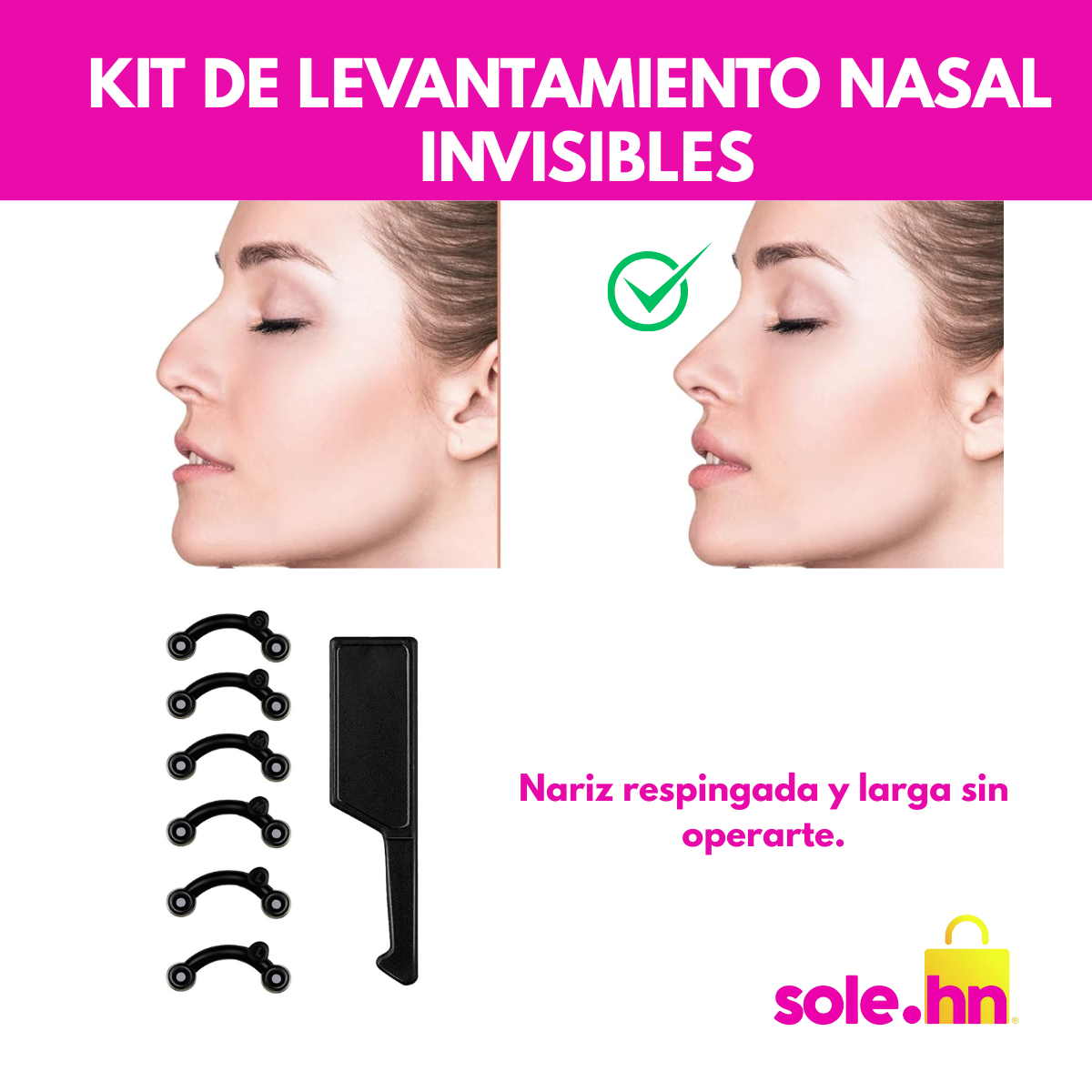 Nose Lifters – Kit Invisible de Levantamiento Nasal