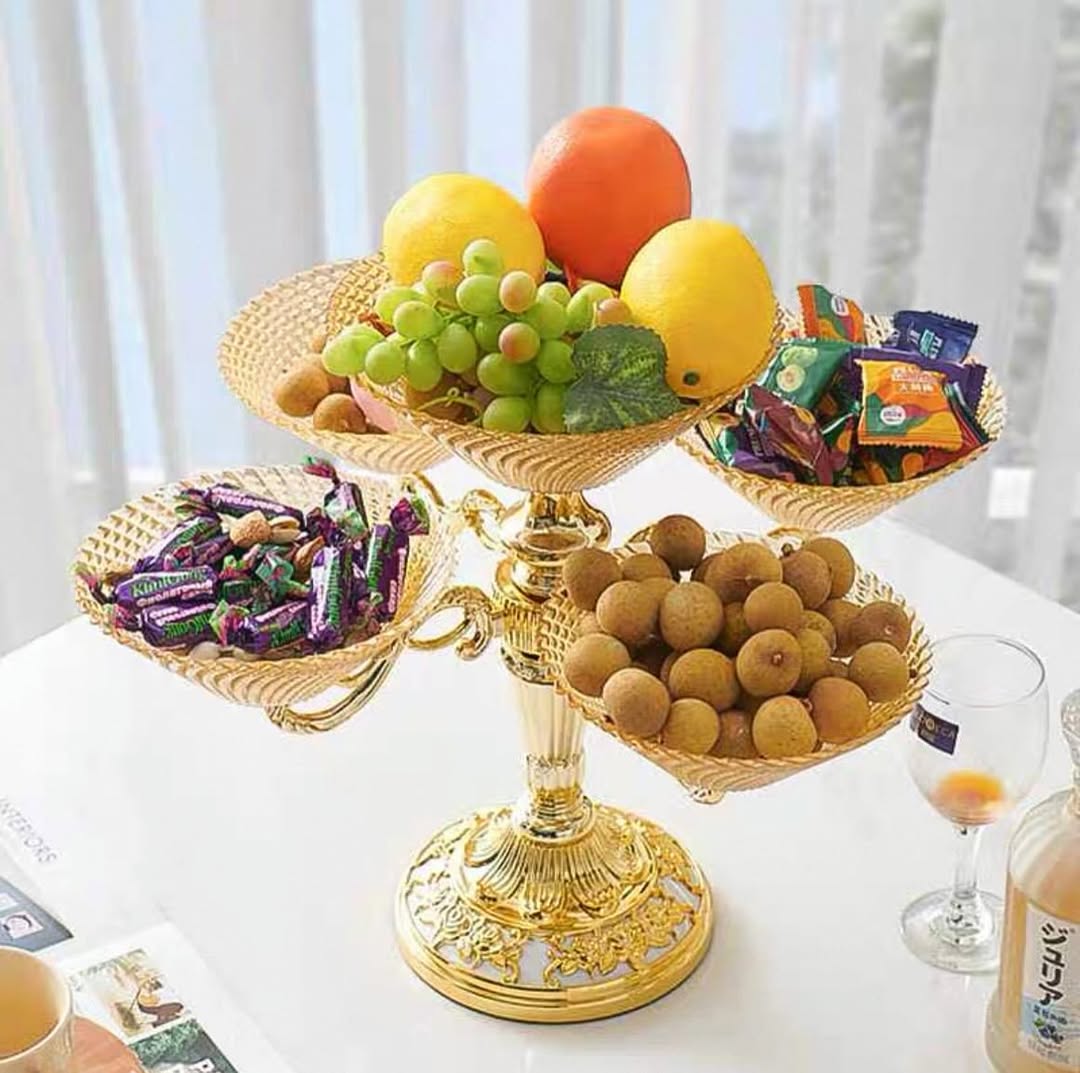 Plato ornamental para frutas FINO