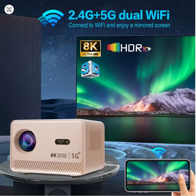Proyector Portátil-Home 4k
