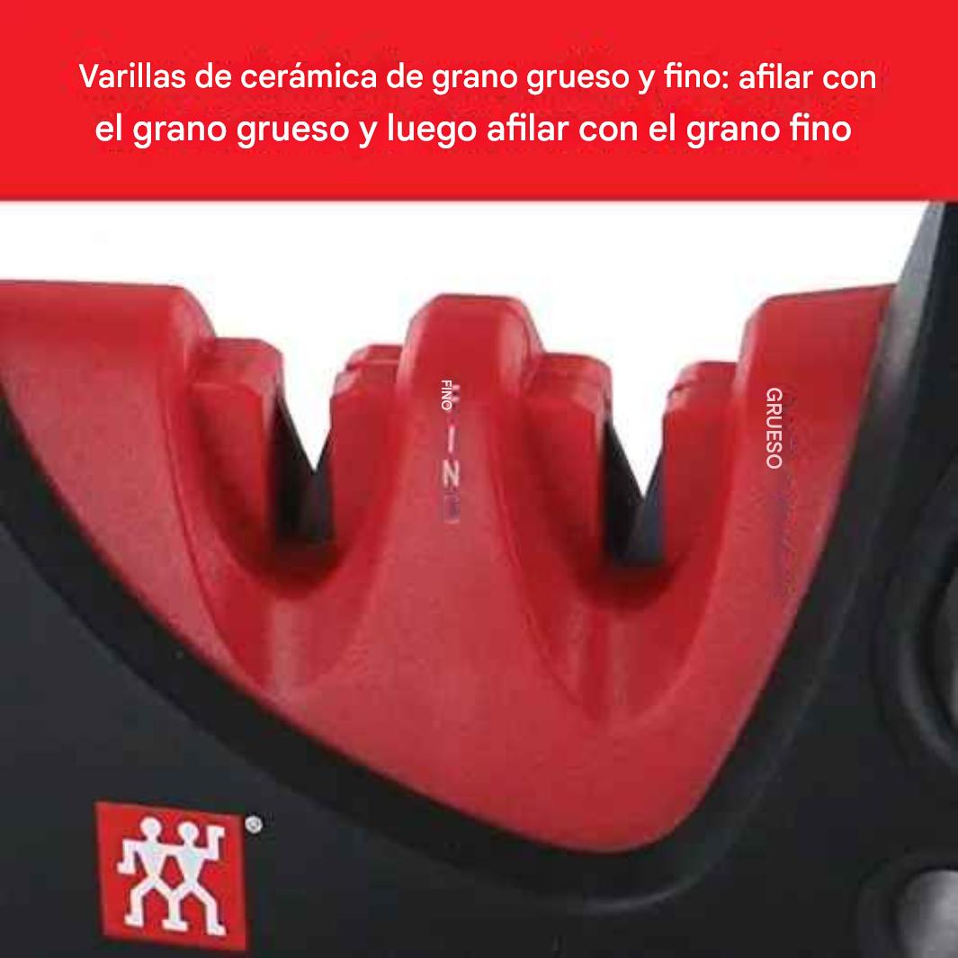 Afilador de cuchillo doble ranura