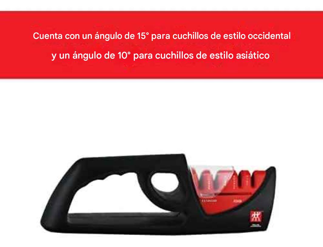 Afilador de cuchillo doble ranura