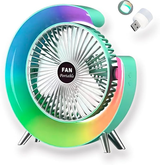 Ventilador Recargable LED